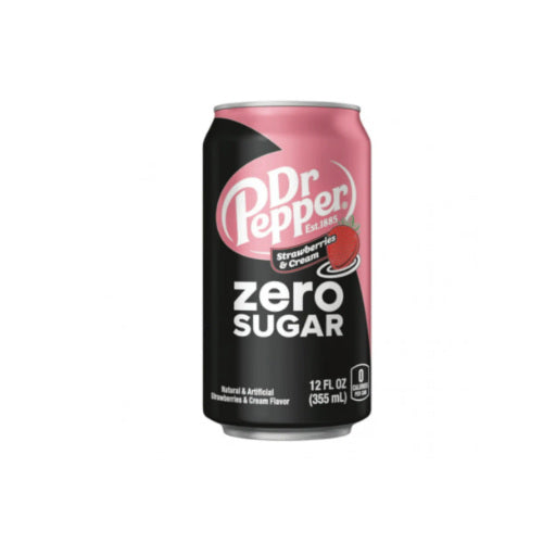 Dr Pepper Strawberries & Cream Zero Sugar 355ml