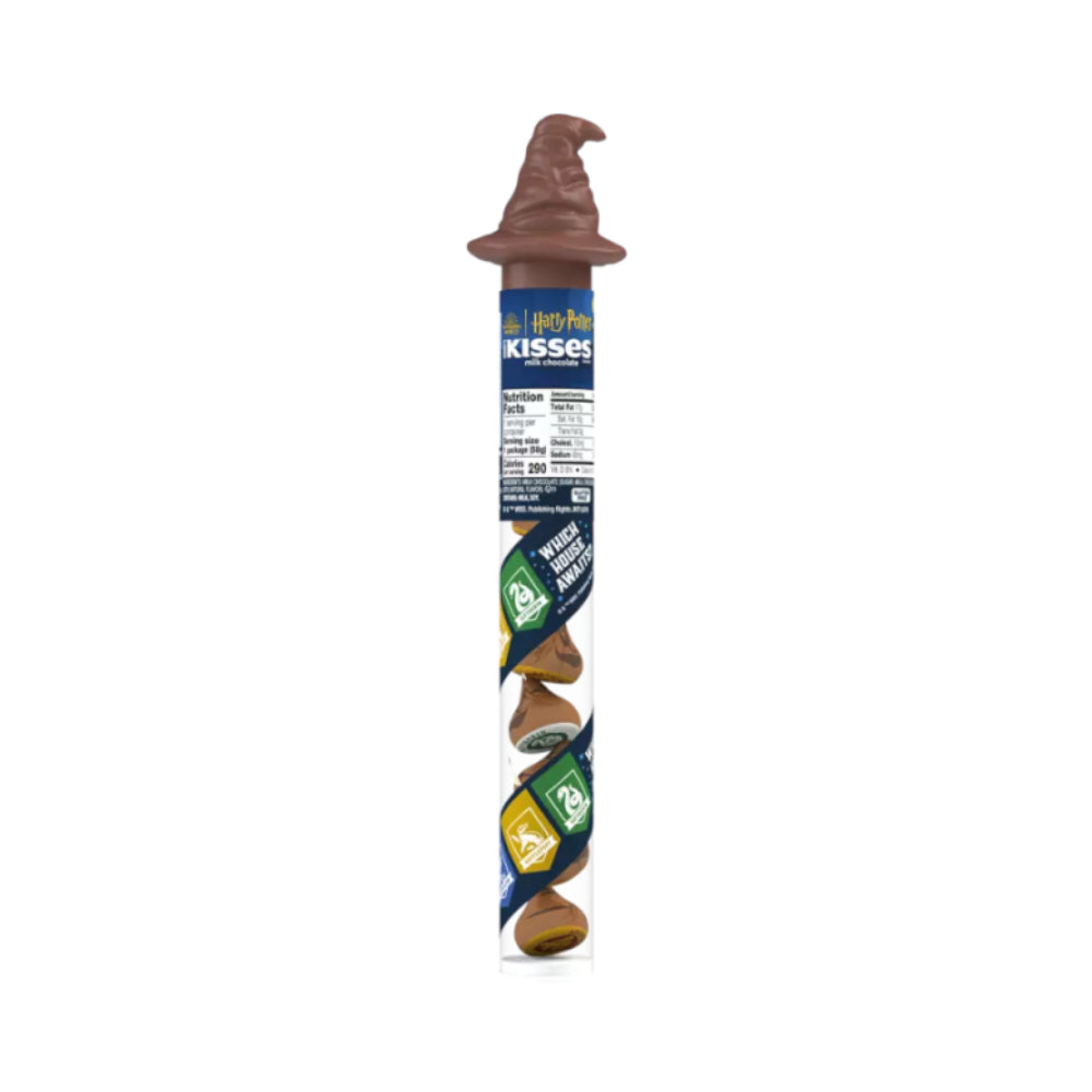 A packaged novelty candy product shaped like a wizard's hat with a twisted Hershey's Kiss inside, shown on a plain white background. The wrapper includes visible text such as 'Kisses' and 'Hershey's Kiss'. Main image