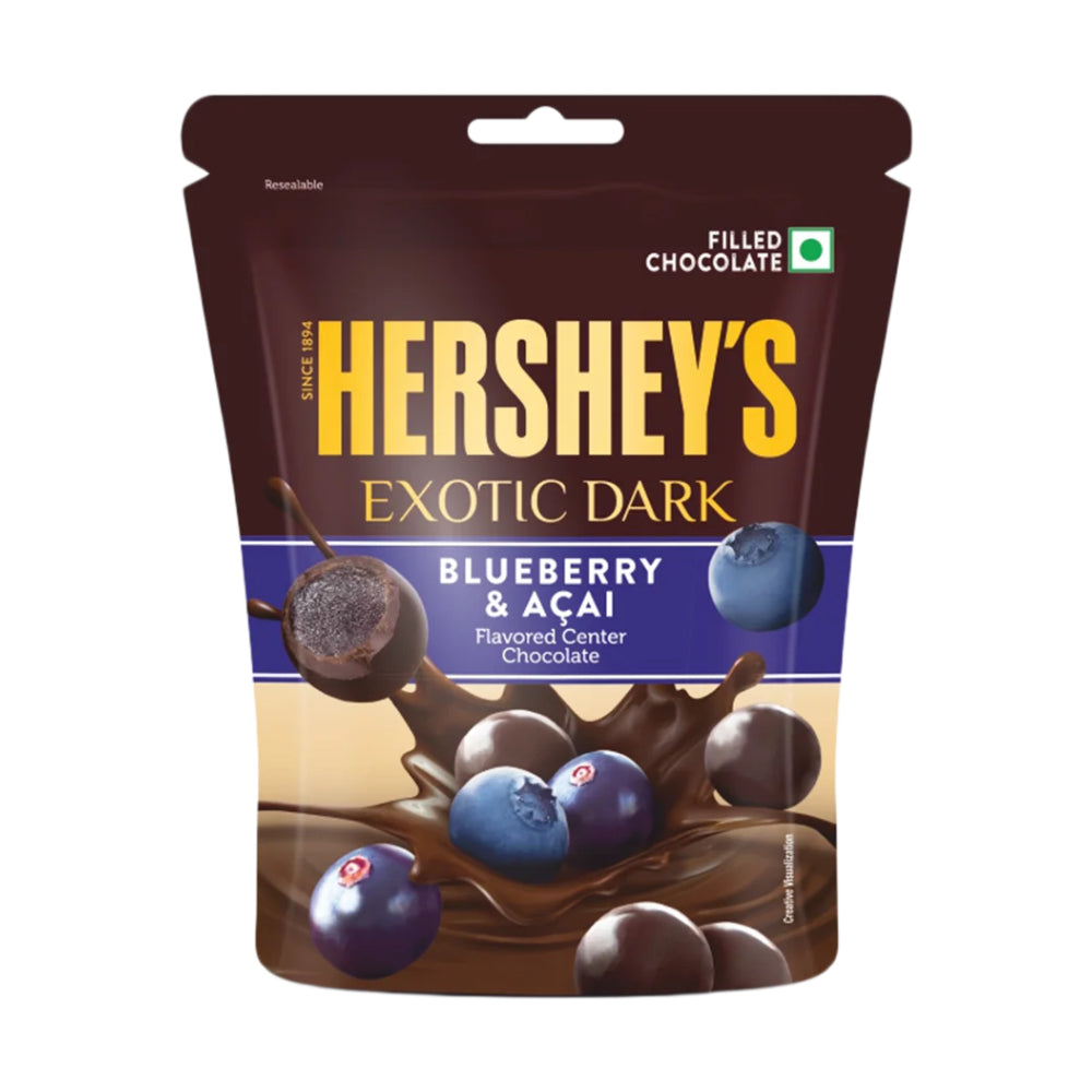 Hershey's Exotic Dark Chocolate Blueberry & Acai Filling 100g Main image