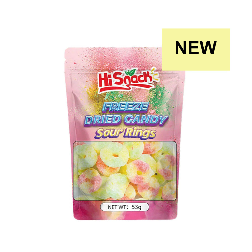 Hi Snack Freeze Dried Sour Rings 80g Main image