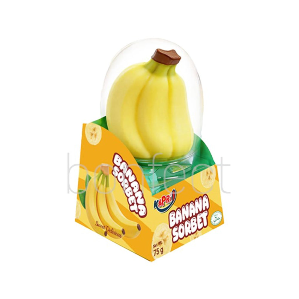 Kapri Banana Sorbet 75g - Canberra Candy
