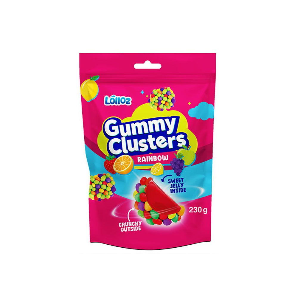 Lolloz Gummy Clusters Rainbow 230g Main image
