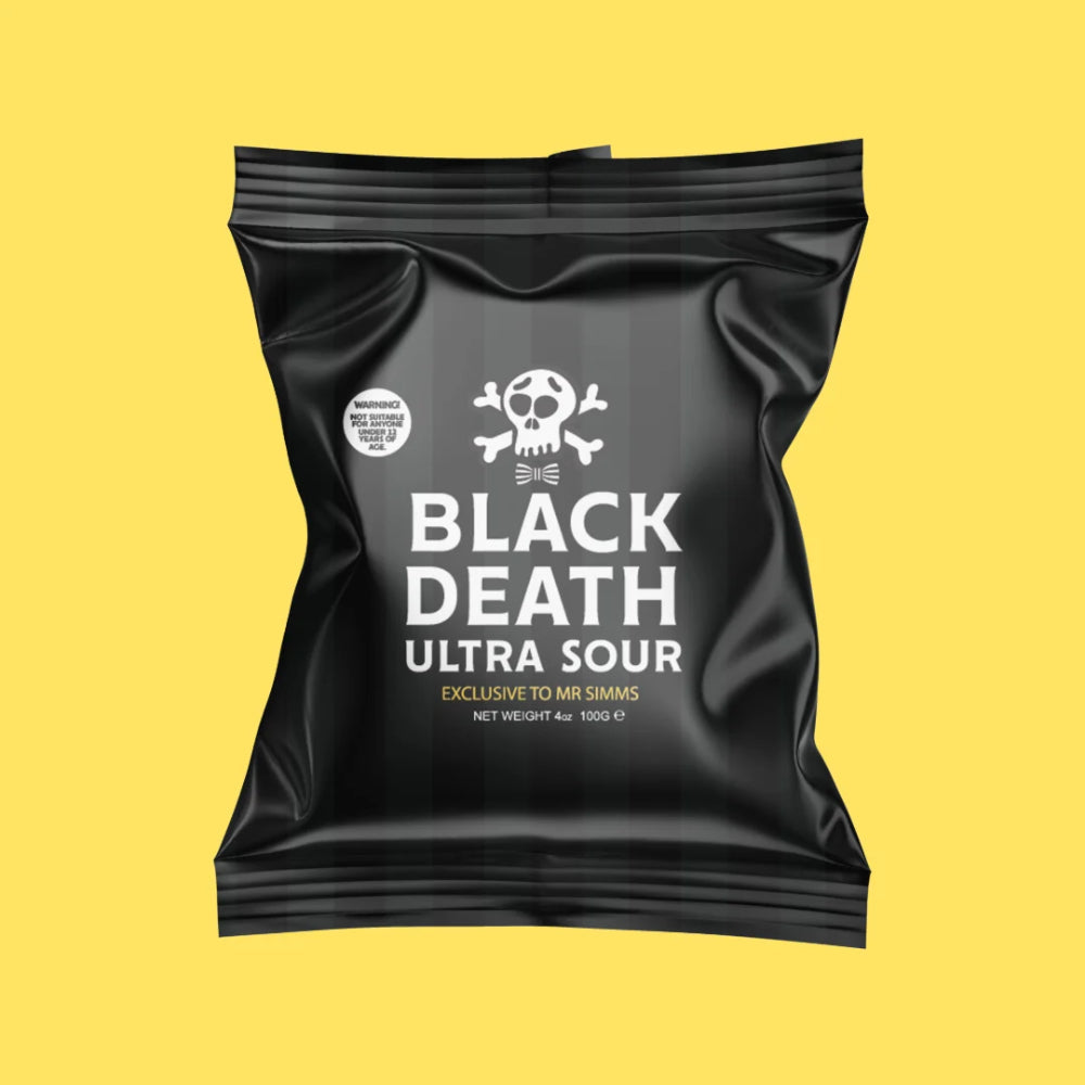 Mr Simms Black Death Ultra Sour 100g Main image