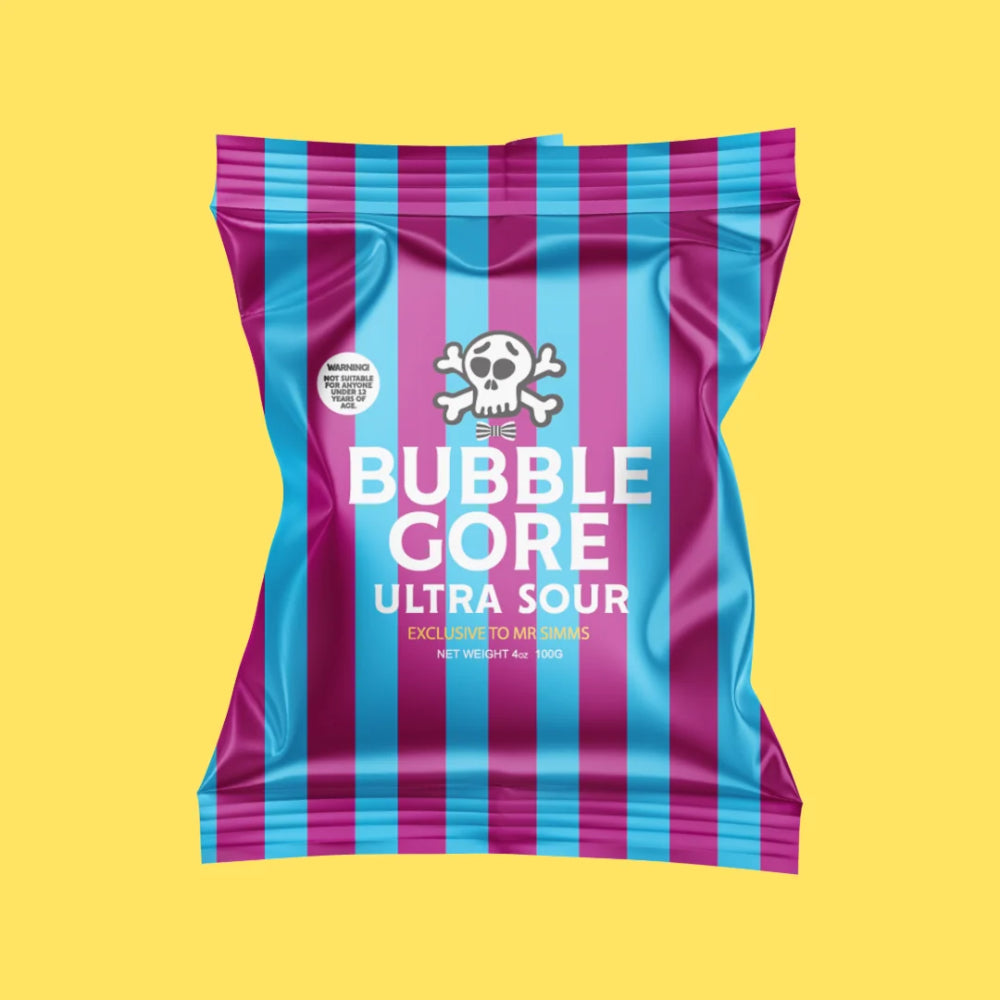 Mr Simms Bubble Gore Ultra Sour Candy 100g Main image