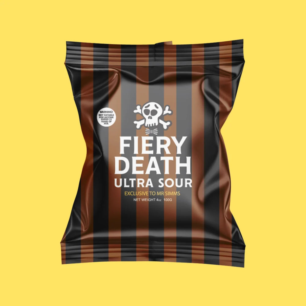 Mr Simms Fiery Death Ultra Sour 100g Main image