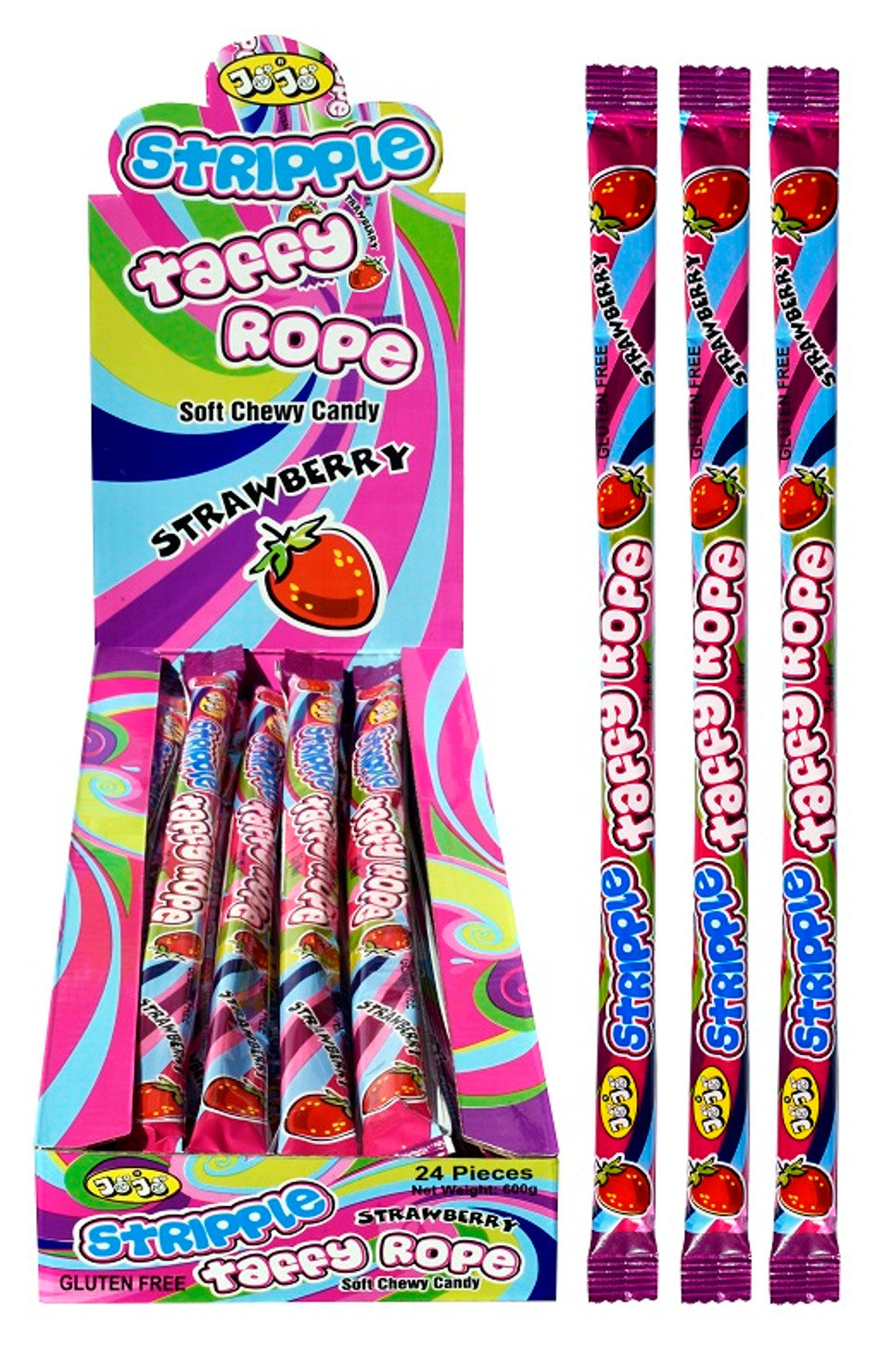 Taffy Rope Stripple Strawberry Main image