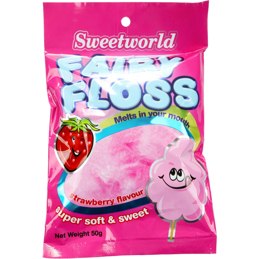 Sweetworld Fairy Floss - Strawberry  15g