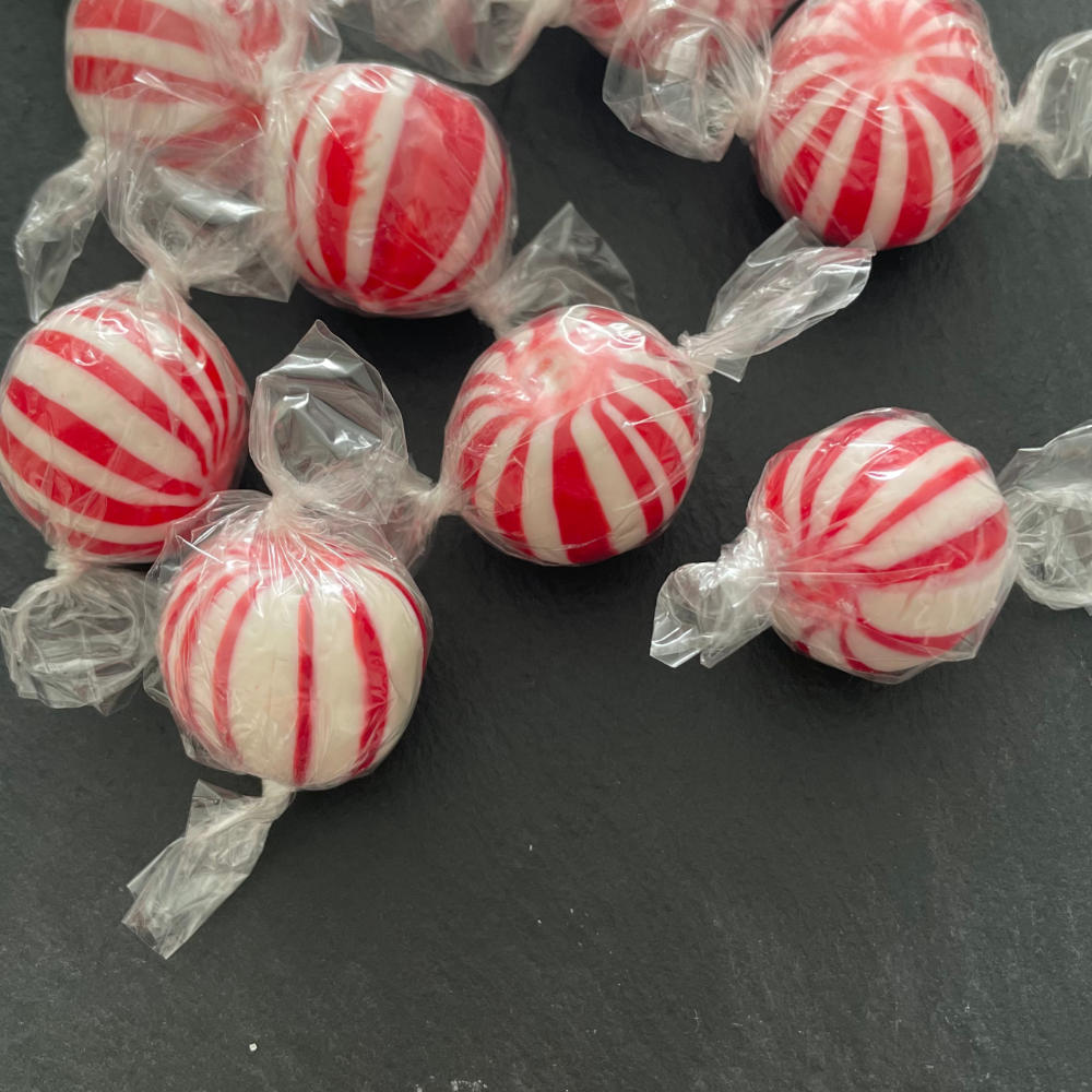 Mint Balls Red & White Stripe *