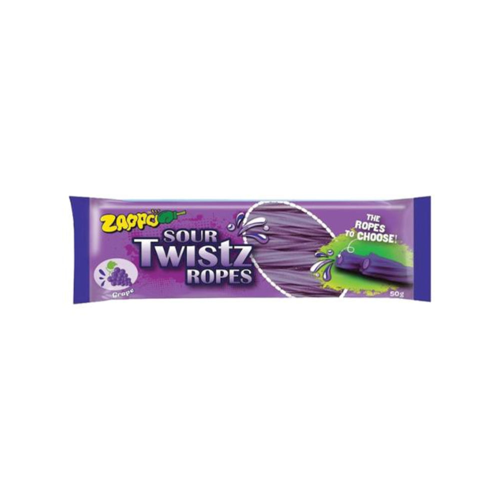 Zappo Sour Twistz Ropes Grape 50g