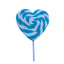 Mega Swirl Heart Lollipop Blue *