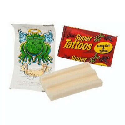 Tutti Frutti Flavoured Bubblegum with Tattoos - 8 pack