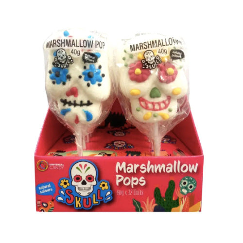 Skull Marshmallow Pops
