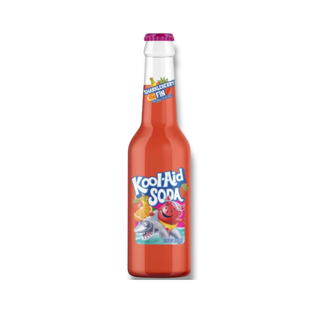 Kool Aid Sharkleberry Fin Glass Soda 355ml