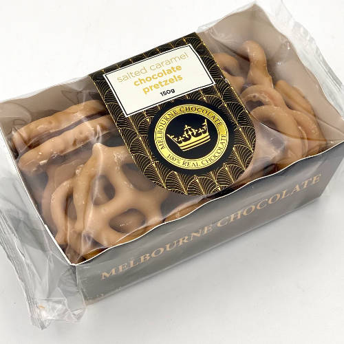 Salted Caramel Chocolate Pretzels