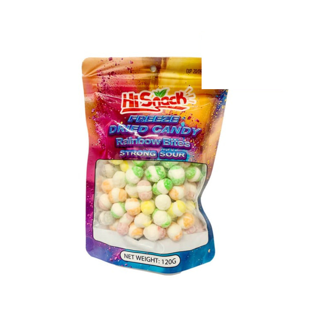 Hi Snack Freeze Dried Sour Rainbow Bites 120g
