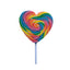 Mega Swirl Heart Lollipop Rainbow