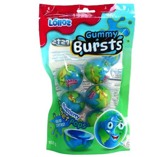 Gummy Bursts Planet Pops 108g Lolloz