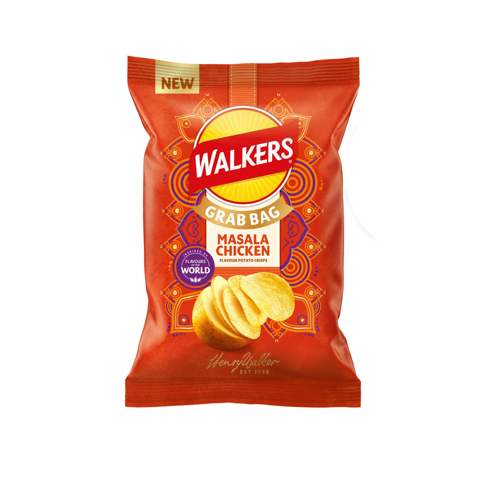 Walkers Masala Chicken Crisps 70g UK Main image