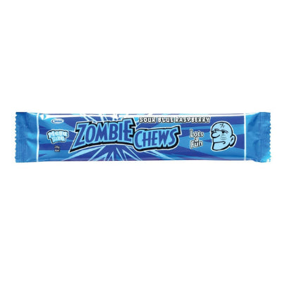 Zombie Chews Sour Blue Raspberry