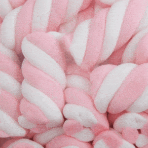 pink twisted marshmallow