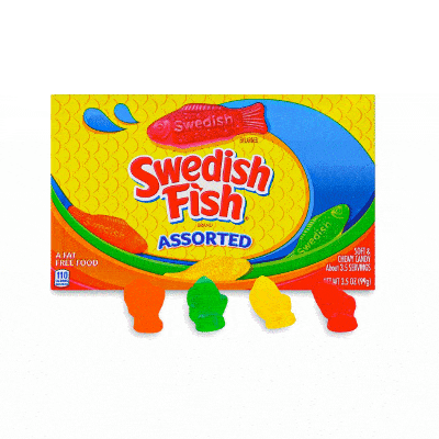 Swedish Fish Assorted Theatre Box - Canberra Candy