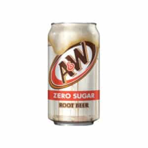 can of A & W Root Beer Zero Sugar