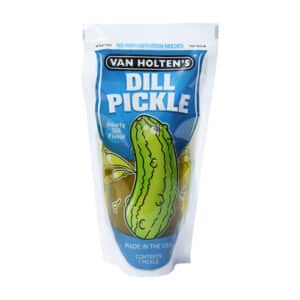 Van Holten Dill Pickle in a blue bag