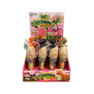 box of Dinosaur Egg candy tubes