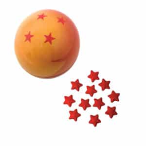 Dragon Ball Z Dragon Candy round ball tim with strawberry flavoured star-shaped candy