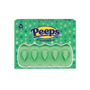 box of Peeps Chicks marshmallows in green colour
