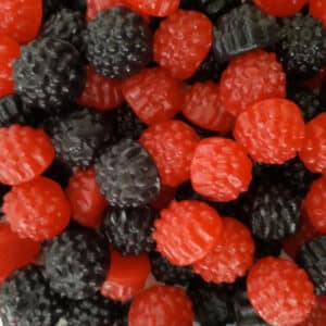 Black and Red gummy berries