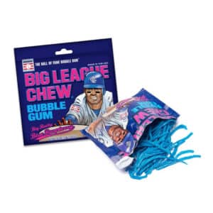 bag of shredded Big League Chew bubblegum