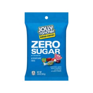 blue bag of Jolly Rancher Hard candy Zero Sugar
