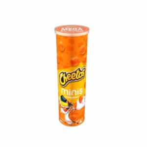 tall can of Cheetos Minis Cheddar flavour