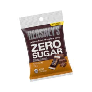 bag of Hershey's Zero Sugar Caramel Chocolates
