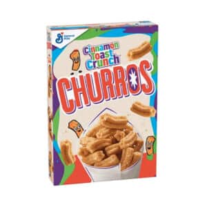 box of Cinnamon Toast Crunch Churros cereal