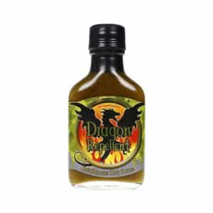 bottle of Dragon Repellant hot sauce