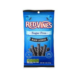 bag of RedVines Black Licorice sugar free twists