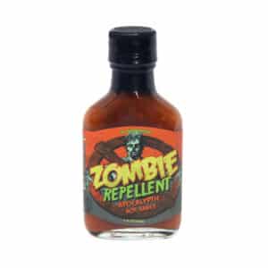 bottle of Zombie Repellant hot sauce