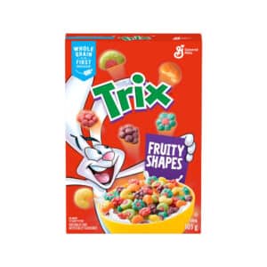 box of Trix Fruity Shapes Cereal